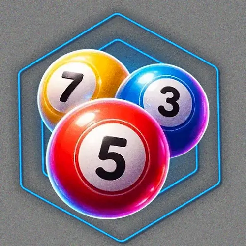 Numbered bingo balls