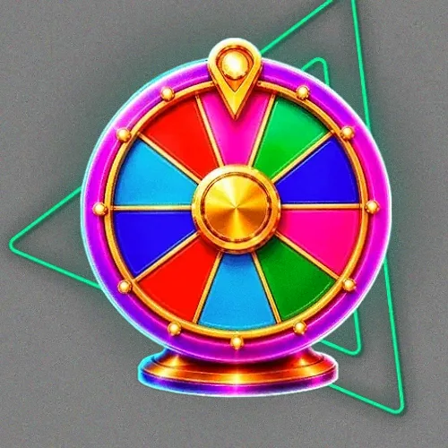 Colourful prize wheel