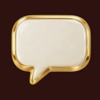Gold speech bubble — Slota