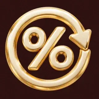 Gold percent symbol — Slota